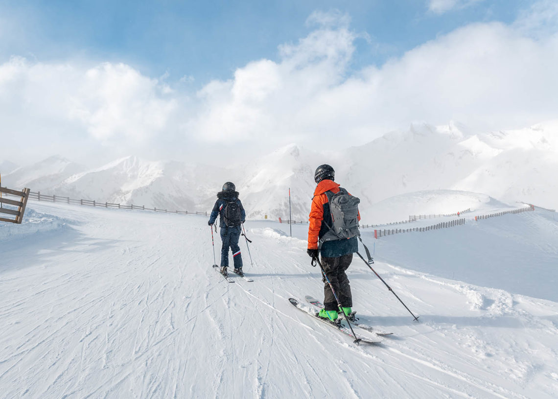 Ski dans le Val d'Allos Espace Lumière ©AD04 Foehn Photographie
