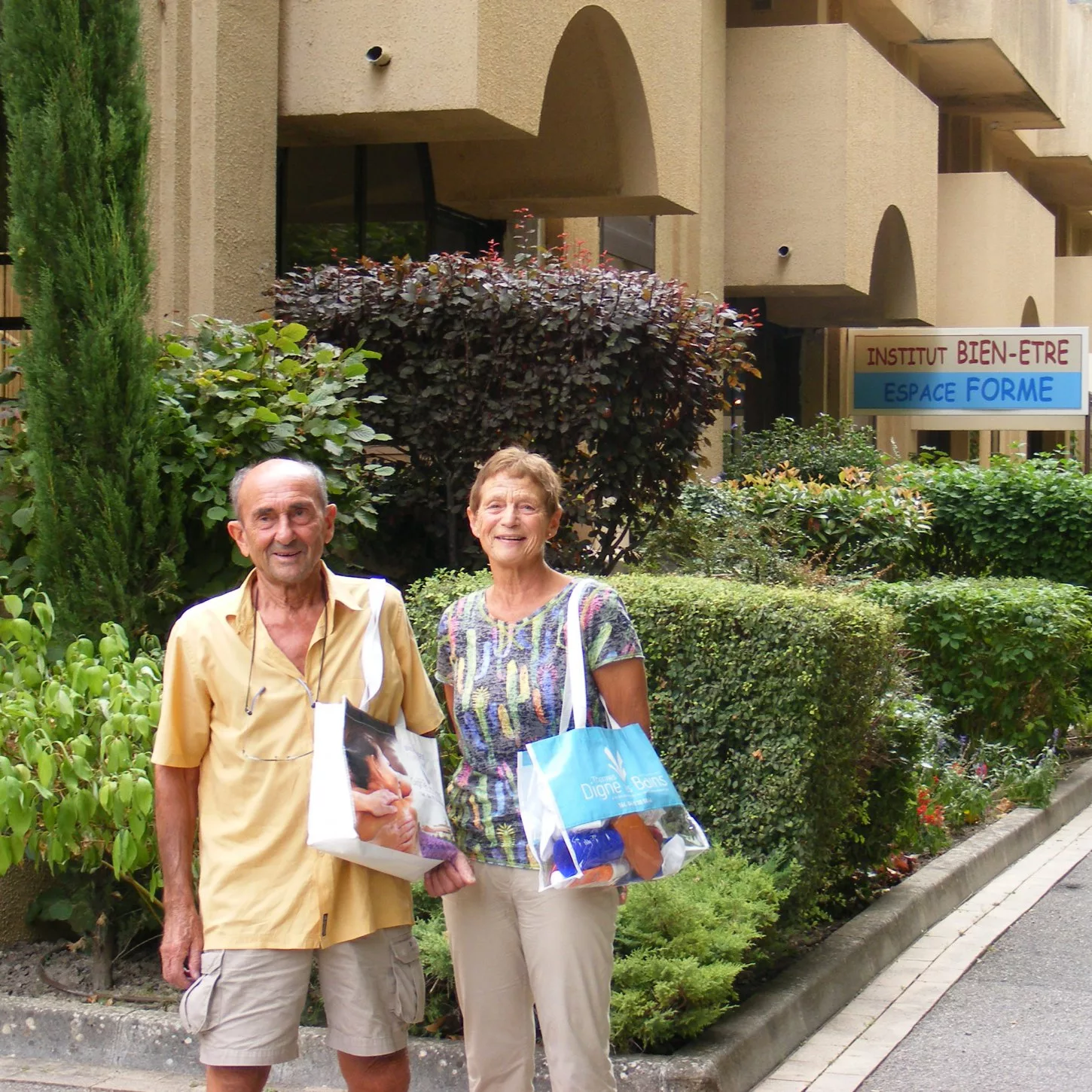 Nicole et Marcel C. aux Thermes de Digne-les-Bains