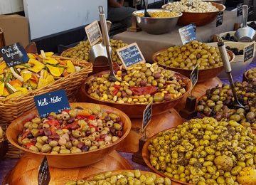 Olives sur les marchés de Provence